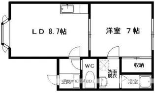 メゾンサギタニA【1階】の間取り
